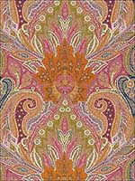 Cambay Paisley Print Sandalwood Fabric 174880 by Schumacher Fabrics for sale at Wallpapers To Go