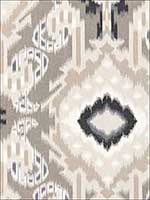 Kiribati Ikat Print Linen Fabric 174981 by Schumacher Fabrics for sale at Wallpapers To Go