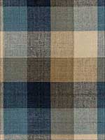 Graylyn Plaid Indigo Fabric 3452002 by Schumacher Fabrics for sale at Wallpapers To Go