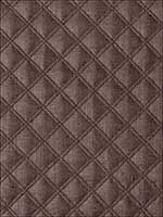 Thayer Quilted Linen Espresso Fabric 62154 by Schumacher Fabrics for sale at Wallpapers To Go
