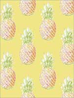 Copacabana Yellow Pineapple Wallpaper 274424138 by A Street Prints Wallpaper for sale at Wallpapers To Go