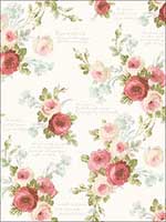 Heirloom Rose Wallpaper MH1525 by York Wallpaper for sale at Wallpapers To Go