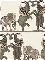 Safari Dance Neutral And Charcoal Wallpaper 1098036 by Cole and Son Wallpaper for sale at Wallpapers To Go