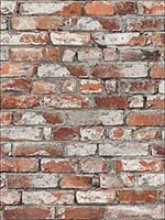 Red Brick Wallpaper TL31701 by Pelican Prints Wallpaper for sale at Wallpapers To Go