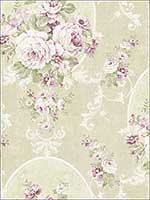 Swinging Cameo Antique Purple Wallpaper HK90409 by Wallquest Wallpaper for sale at Wallpapers To Go