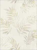 Palm Leaves Antique Gold Wallpaper HK91407 by Wallquest Wallpaper for sale at Wallpapers To Go