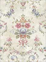 Tapestry Floral Primary Wallpaper VF30805 by Wallquest Wallpaper for sale at Wallpapers To Go
