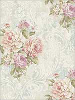 Floral Manor Springtime Wallpaper VF31001 by Wallquest Wallpaper for sale at Wallpapers To Go