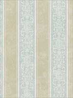 Manor House Stripe Vintage Blue Wallpaper VF31702 by Wallquest Wallpaper for sale at Wallpapers To Go