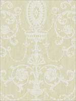 Victorian Scroll Sunny Gold Wallpaper VF31807 by Wallquest Wallpaper for sale at Wallpapers To Go