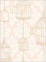 Home Tweet Home Rosy Wallpaper HC80101 by Wallquest Wallpaper for sale at Wallpapers To Go