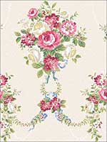Nosegay Blush Wallpaper HC80411 by Wallquest Wallpaper for sale at Wallpapers To Go
