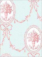 Monogrammed Sea Coral Wallpaper HC82002 by Wallquest Wallpaper for sale at Wallpapers To Go