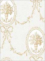 Monogrammed Peanut Wallpaper HC82007 by Wallquest Wallpaper for sale at Wallpapers To Go
