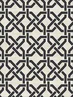Nouveau Trellis Black and White Wallpaper AR31500 by Wallquest Wallpaper for sale at Wallpapers To Go