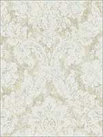 Embroidered Damask Plated Wallpaper AR31910 by Wallquest Wallpaper for sale at Wallpapers To Go
