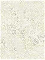 Distressed Damask Luster Wallpaper AR32005 by Wallquest Wallpaper for sale at Wallpapers To Go
