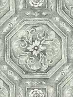 Nouveau Tile Silver Wallpaper AR32100 by Wallquest Wallpaper for sale at Wallpapers To Go