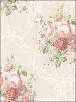Garden Cameo Blush Wallpaper FS50011 by Wallquest Wallpaper for sale at Wallpapers To Go