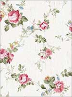 Garden Trail Classic Rose Wallpaper FS50201 by Wallquest Wallpaper for sale at Wallpapers To Go