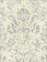 Vintage Cameo Antiqued Neutral Wallpaper MV80908 by Wallquest Wallpaper for sale at Wallpapers To Go