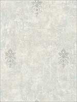 Vintage Fleur de lis Umber Wallpaper MV81008 by Wallquest Wallpaper for sale at Wallpapers To Go