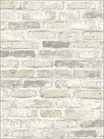 Vintage Brick Soft Neutral Wallpaper MV81408 by Wallquest Wallpaper for sale at Wallpapers To Go