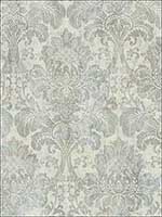 Distressed Damask Plated Wallpaper MV81702 by Wallquest Wallpaper for sale at Wallpapers To Go