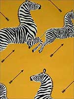 Zebras Yellow Wallpaper WP81388M006 by Scalamandre Wallpaper for sale at Wallpapers To Go