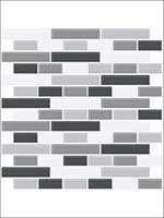 Smoked Glass Peel and Stick Backsplash Tiles NH2362 by Brewster Wallpaper for sale at Wallpapers To Go