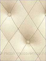 Faux Tufted Leather Beige Wallpaper LL29572 by Norwall Wallpaper for sale at Wallpapers To Go