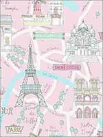 Paris Wallpaper FA40601 by Seabrook Wallpaper for sale at Wallpapers To Go