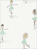 Ballerinas Wallpaper FA40804 by Seabrook Wallpaper for sale at Wallpapers To Go