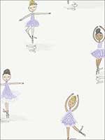 Ballerinas Wallpaper FA40809 by Seabrook Wallpaper for sale at Wallpapers To Go