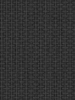 Textured Geometric Striped Black Wallpaper ZN51800 by Seabrook Wallpaper for sale at Wallpapers To Go