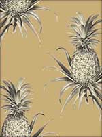 Florida Pineapples Wallpaper TH52007 by Pelican Prints Wallpaper for sale at Wallpapers To Go