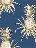 Florida Pineapples Wallpaper TH52012 by Pelican Prints Wallpaper for sale at Wallpapers To Go
