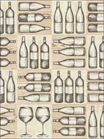 Napa Bottles Wallpaper TH52106 by Pelican Prints Wallpaper for sale at Wallpapers To Go