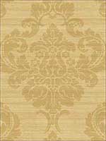 Grasscloth Look Damask Stria Wallpaper Textured Wallpaper RC10907 by Wallquest Wallpaper for sale at Wallpapers To Go