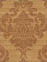 Grasscloth Look Damask Stria Wallpaper Textured Wallpaper RC10931 by Wallquest Wallpaper for sale at Wallpapers To Go