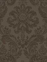 Shadow Brown Damask Wallpaper 276387311 by A Street Prints Wallpaper for sale at Wallpapers To Go