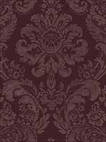 Shadow Merlot Damask Wallpaper 276387315 by A Street Prints Wallpaper for sale at Wallpapers To Go
