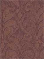 Vallon Maroon Damask Wallpaper 376002 by Eijffinger Wallpaper for sale at Wallpapers To Go