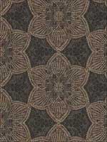 Seychelles Brown Medallion Wallpaper 376050 by Eijffinger Wallpaper for sale at Wallpapers To Go