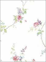 Floral Trail Wallpaper MD29402 by Norwall Wallpaper for sale at Wallpapers To Go