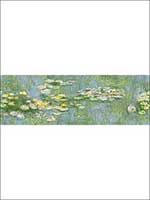 Lily Pad 5 Panel Mural FI71800M by Seabrook Wallpaper for sale at Wallpapers To Go