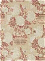 Tullamore Red and Cream Wallpaper T72590 by Thibaut Wallpaper for sale at Wallpapers To Go