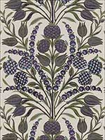 Corneila Purple and Blue Wallpaper T72600 by Thibaut Wallpaper for sale at Wallpapers To Go