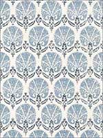 Turkish Damask Blue and White Wallpaper T72611 by Thibaut Wallpaper for sale at Wallpapers To Go