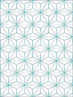 Orion Turquoise Geometric Wallpaper 276424311 by A Street Prints Wallpaper for sale at Wallpapers To Go
